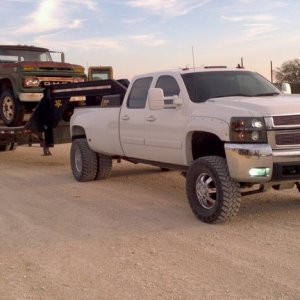 Duramax hauling grain truck