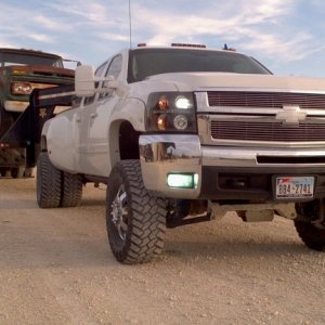 Duramax hauling grain truck