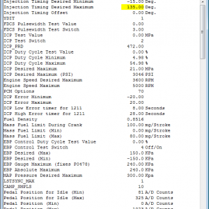 Stock TDE1 Timing