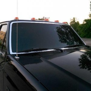 tinted windshield