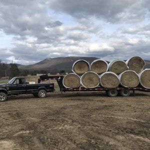 My truck with load of hay