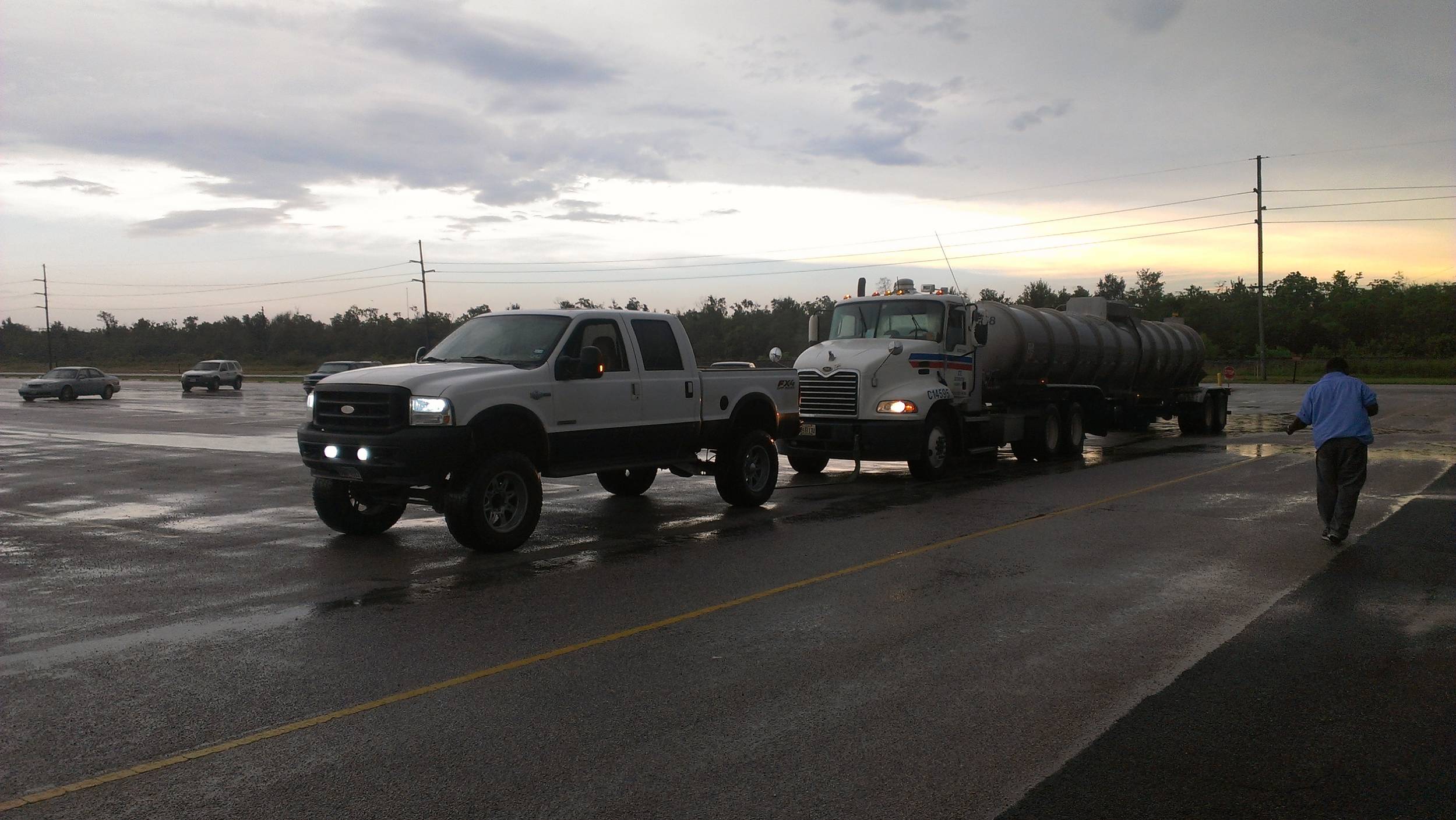 76,000 lbs loaded tanker... no problem..