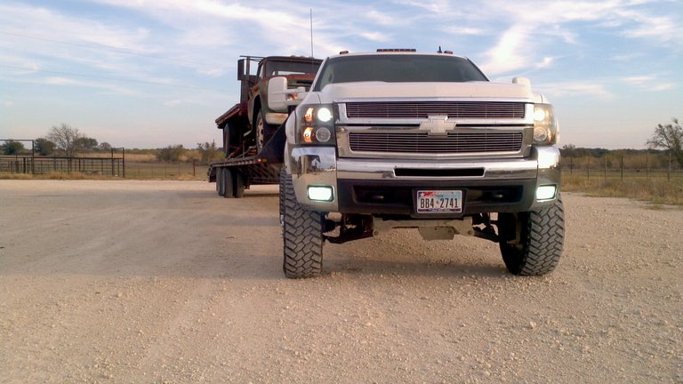 Duramax hauling grain truck