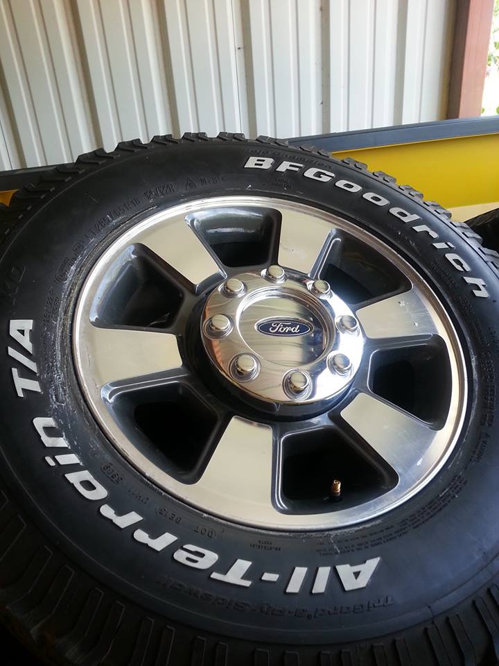 For Sale: Set of Four 2012 F-250 Lariat Wheels with Used BFGs