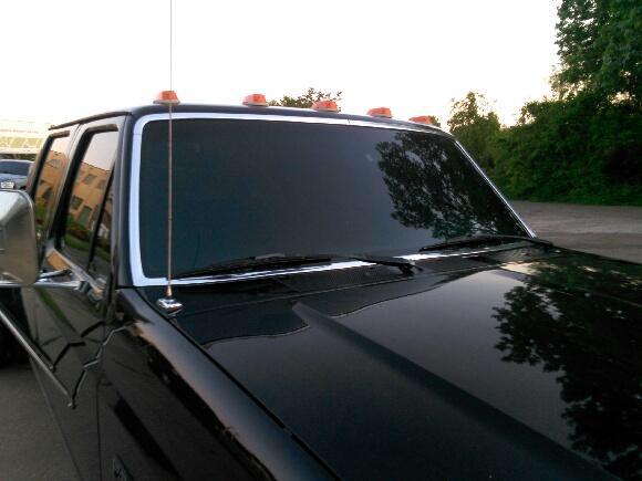 tinted windshield